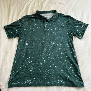 Men's Green Golf Polo